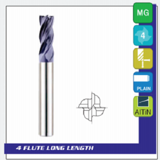 MS014L060 6*6*13*57 PREMIER 四刃加长不锈钢用铣刀