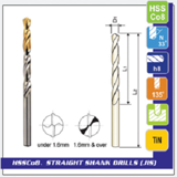 DST08071 PREMIER 涂层含钴直柄麻花钻