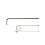 BS-2B 捷科 球头黑色标准长单支内六角