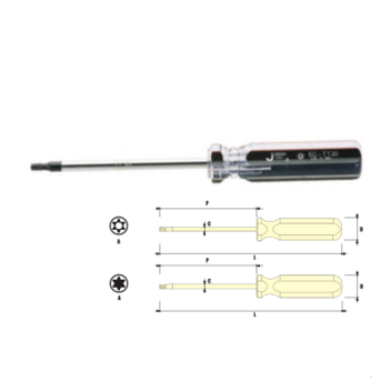 EC-T9 捷科 中心无孔塑柄梅花批