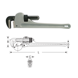 史丹利 铝合金管钳14英寸