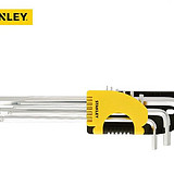 史丹利 9件套公制长球头内六角扳手1.5-10mm