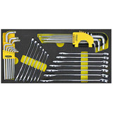 史丹利 EVA工具托组套-32件两用扳手及内六角扳手